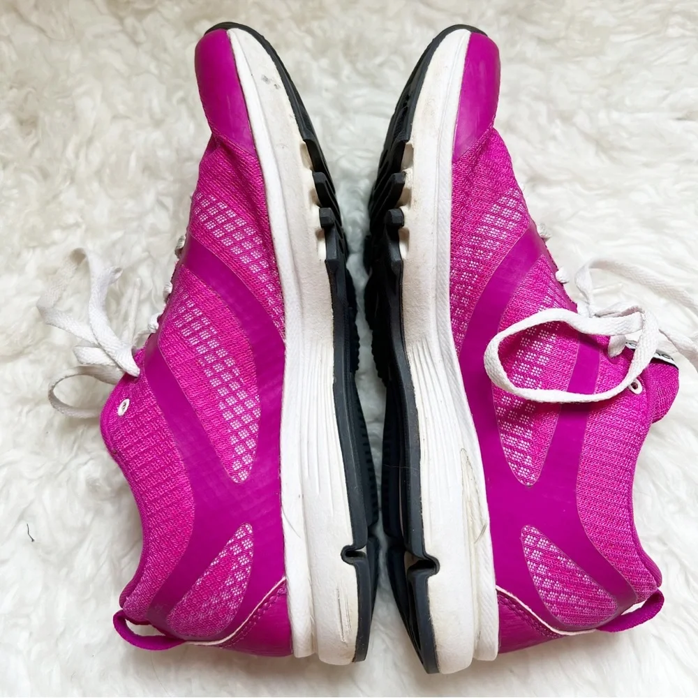 NEW BALANCE WOMEN'S PINK/WHITE COMFORT TRAINING SHOES WX668AA - Picture 3 of 7